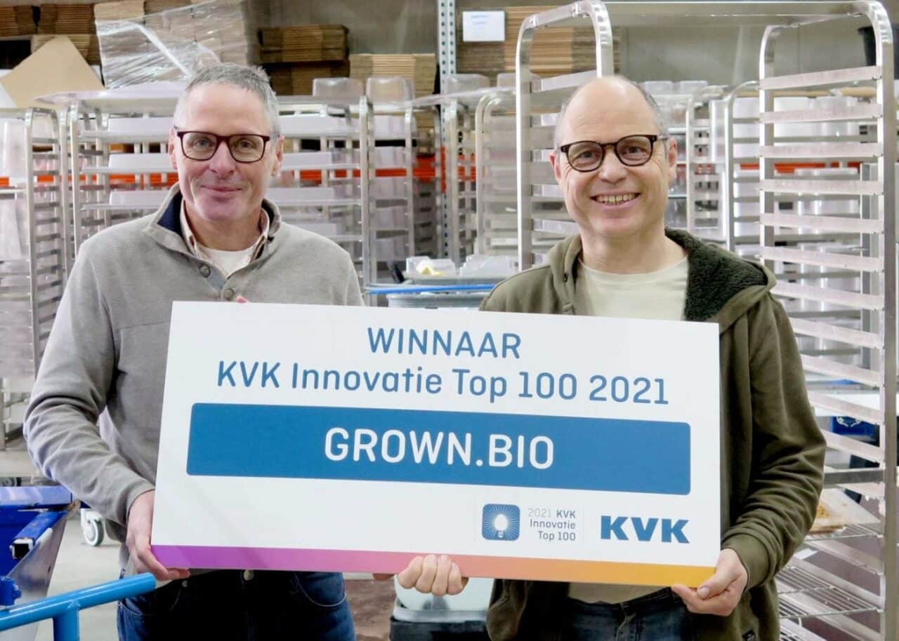 Grown.bio, Winnaar KVK Innovatie Top 100 2021 (NL) - GROWN Bio